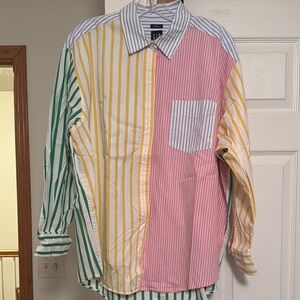 GAP Multi Striped BIG Women's Shirt